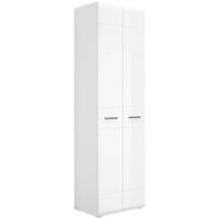 Hom`in PREDSIEŇOVÁ SKRIŇA, antracitová, biela, biela s vysokým leskom, 60/206,2/41,6 cm