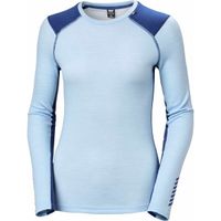 Helly Hansen W LIFA MERINO MIDWEIGHT CREW Дамска тениска от Мерино, светлосиньо, размер