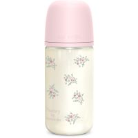 Suavinex Poetry SX Pro Physiological Glass M скляна пляшечка для годування 3 m+ Medium Flow - Pink 240 мл
