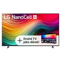 86"-LG NanoCell AI- NANO81- 4K Smart TV 2024 + 43UR78006LK.AEU TV zdarma jak dárek