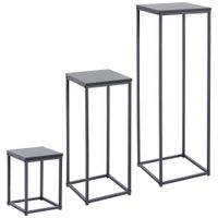 MID.YOU SADA PRÍRUČNÝCH STOLÍKOV, čierna