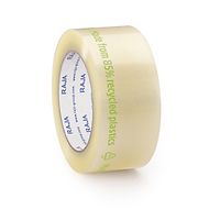 36 x Lepicí polyesterová páska, šířka 48mm, návin 132m, 85% recyklovaná, průhledná, tloušťka 36µm | RAJA