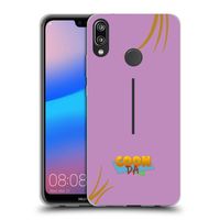 Silikónový čierny obal pre Huawei P20 Lite - COONDA růžovka