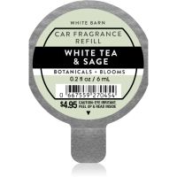 Bath & Body Works White Tea & Sage dišava za avto nadomestno polnilo 6 ml