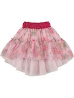 Tulle Maxi Skirt W/ruffles