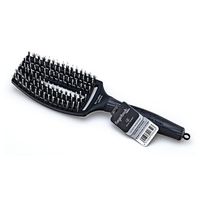Olivia Garden Fingerbrush Combo Medium Black szczotka do włosów z nylonowymi włóknami i włosiem dzika