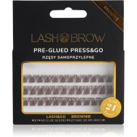 Lash Brow Press&Go Self-Adhesive Eyelashes αυτοκόλλητες βλεφαρίδες τουφάκια Party Fever Brownie 1 τμχ