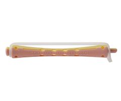 Plastové natáčky na trvalú Duko 1163 - pr. 8 mm, 12 ks, ružovo-žlté