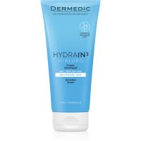 Dermedic Hydrain3 Hialuro kremasti čistilni gel za dehidrirano suho kožo 200 ml