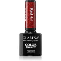 Claresa SoakOff UV/LED Color Warm Feelings gel lak za nohte odtenek RED 431 5 g