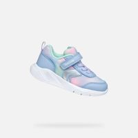 Light Blue Girls Sneakers Geox Sprintye - Girls