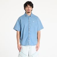 Πουκάμισο Carhartt WIP S/S Lucas Shirt UNISEX Blue Bleached XXL