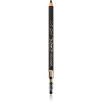 L.A. Girl Cosmetics Featherlite dlhotrvajúca ceruzka na obočie s kefkou odtieň Soft Black 1.1 g