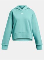 Tyrkysová mikina Under Armour UA Rival Fleece Crop Hoodie