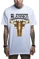 MAFIOSO - Herren T-Shirt - BLESSED - WH L