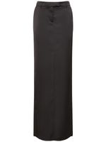 Tailored Satin Long Skirt