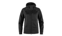 Fjällräven Abisko Grid Fleece Hoodie W Black Žene - Dukserice i džemperi s kapulja Fjällräven - Crna - F14600184-550-XS - Size: XS