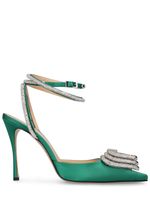 110mm Triple Heart Satin Pumps