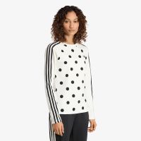 T-shirt adidas Polka Dots Slim Long Sleeve Long-Sleeve Top Off White M