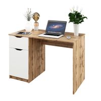 Carryhome PÍSACÍ STÔL, biela, farba duba, 116,4/76/60 cm