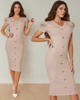 Resti Women's midi dress with decorative buttons
