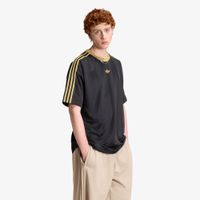 T-shirt adidas Adicolor Jacquard Jersey Black/ Dark Football Gold M