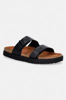 Tommy Hilfiger papuci pentru bărbați, din piele HILFIGER CHAMBRAY BEACH SANDAL