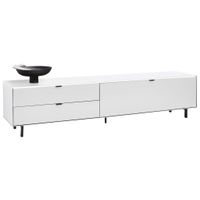 Dieter Knoll NÍZKÁ KOMODA, dub, bílá, 216,8/50,1/46 cm