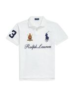 Polo Ralph Lauren Majica  mornarsko plava / zlatno žuta / karmin crvena / bijela