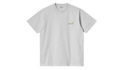 Carhartt WIP S/S American Script T-Shirt Grey Pánske - Tričká Carhartt WIP - Sivá - I029956_482_XX-L - Size: L