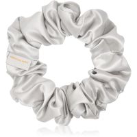Crystallove Silk Scrunchie hodvábna gumička do vlasov Silver 1 ks