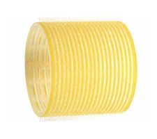 Natáčky na vlasy Duko Velcro pr.64 mm, 6 ks - samodržiace, žlté (15/Ja) + darček zadarmo