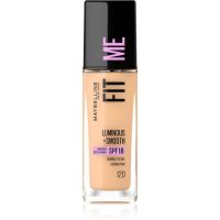 Maybelline Fit Me! folyékony make-up az élénk és kisimított arcbőrért árnyalat 120 Classic Ivory 30 ml