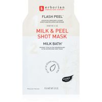 Erborian Milk & Peel mască textilă pentru netezire cu efect de nutritiv 15 ml