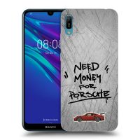 Silikónový prehľadný obal pre Huawei Y6 2019 - Grey Drift