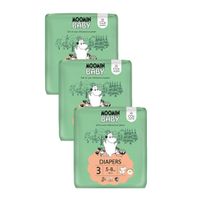 Moomin Baby 3 Midi 5–8 kg, mesačné balenie eko plienok