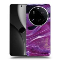 Silikónový čierny obal pre Xiaomi 15 Ultra - Purple glitter