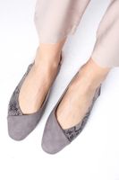 Mio Gusto Debby Women's Gray Flat Flat Flat Flat Flat Shoes Shoes