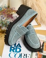 Resti Women's moccasins with zircons Epolls
