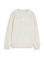 TOM TAILOR Sweater majica  bijela / bijela
