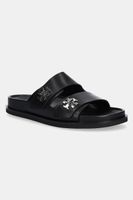 Tory Burch șlapi de piele T Lock Sport Slide