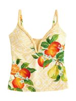 B by Ted Baker Tankini top  pastelno žuta / zelena / narančasta / bijela