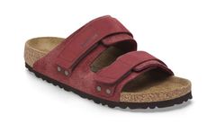 Birkenstock Uji Nubuck Leather Narrow Fit Unisex - Sandale Birkenstock - Burgundac - 1028339-7.5 - Size: 7.5