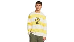 Dedicated Sweater Mora Woodstock Stripe Yellow Pánske - Tričká Dedicated - Žltá - 18545-L - Size: L
