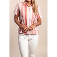 Streifenshirt, Rosa