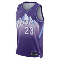Nike Dri-FIT NBA Lauri Markkanen Utah Jazz 2024/25 City Edition Swingman Jersey - Pánske - Dres Nike - Fialové - FQ4363-506 - Veľkosť: S