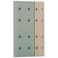 MID.YOU VEŠIAKOVÝ PANEL, zelená, farba duba, 73,5/109/2,6 cm
