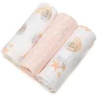 T-TOMI BIO Bamboo Diapers текстильні підгузки Rainbow 70x70 cm 3 кс