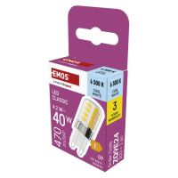 LED žárovka Classic JC / G9 / 4,2 W (40 W) / 470 lm / studená bílá 