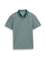 TOM TAILOR Majica  smaragdno zelena / pastelno zelena / bijela